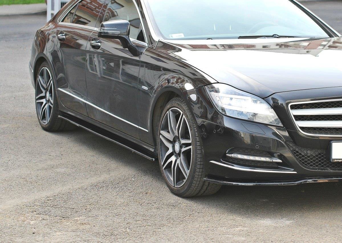 Side-Skirts-Diffusers-Mercedes-CLS-C218---Gloss-Black