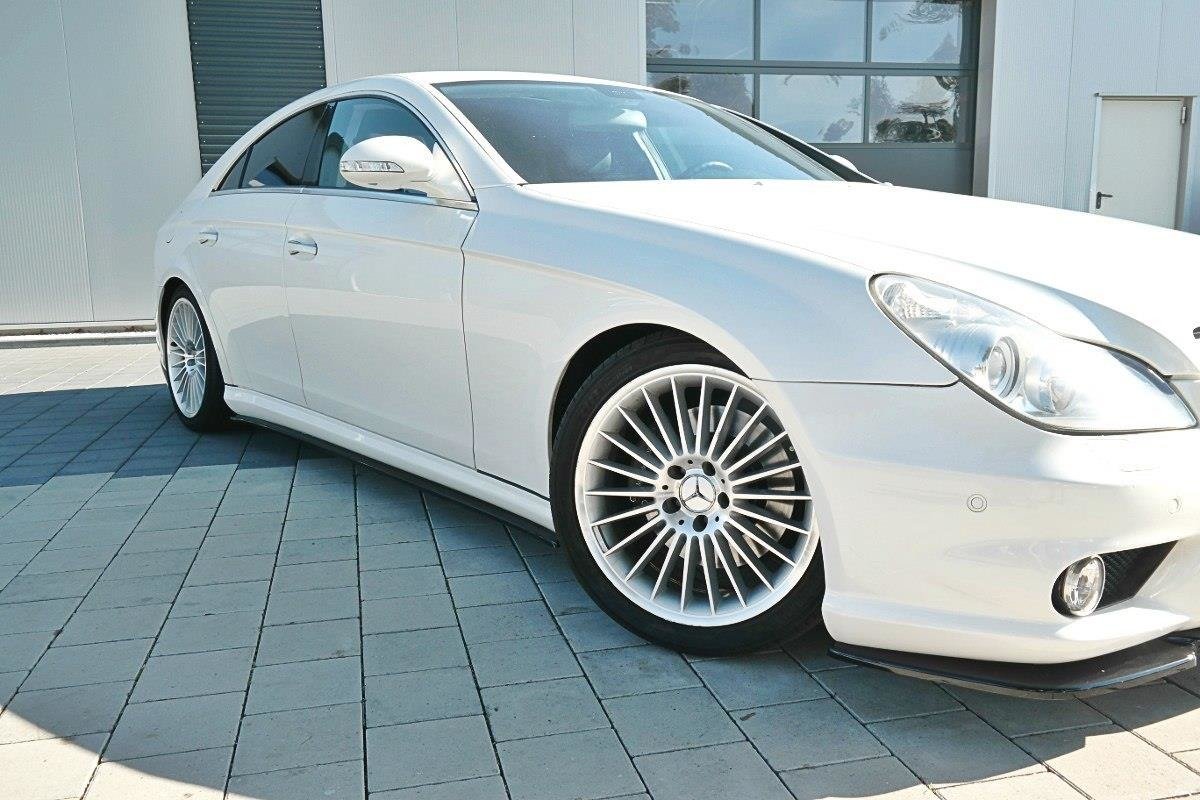 Side-Skirts-Diffusers-Mercedes-CLS-C219-55AMG---Gloss-Black