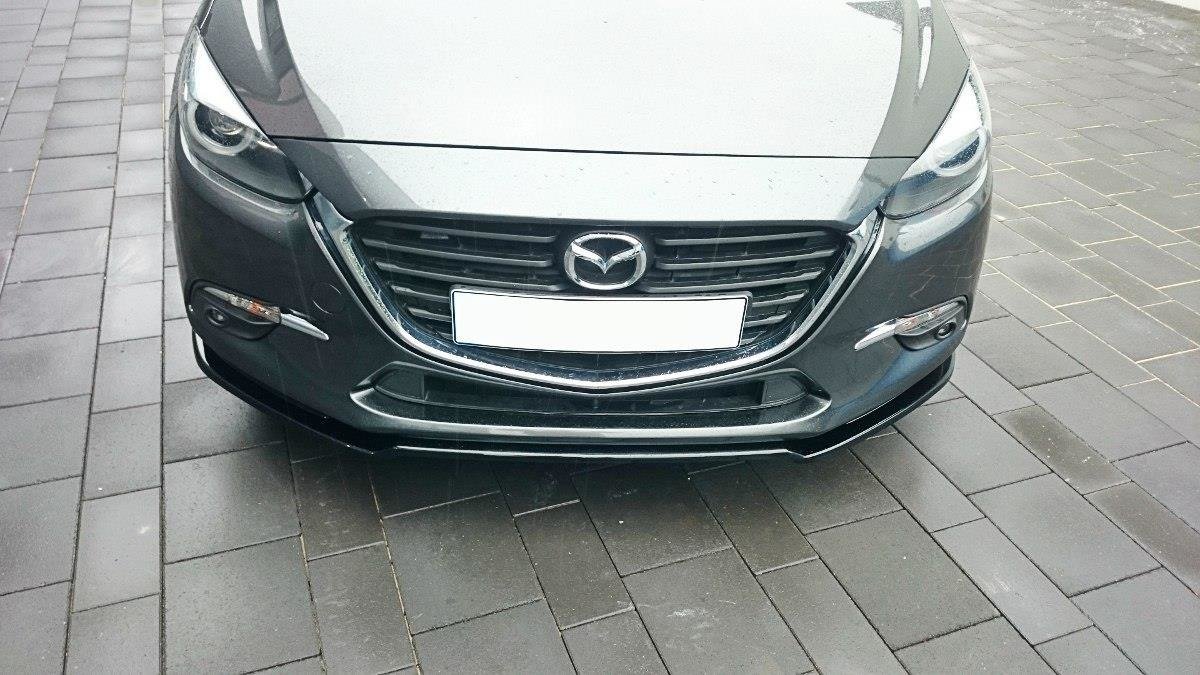 Front-Splitter-V.1-Mazda-3-BN-(MK3)-Facelift---Gloss-Black