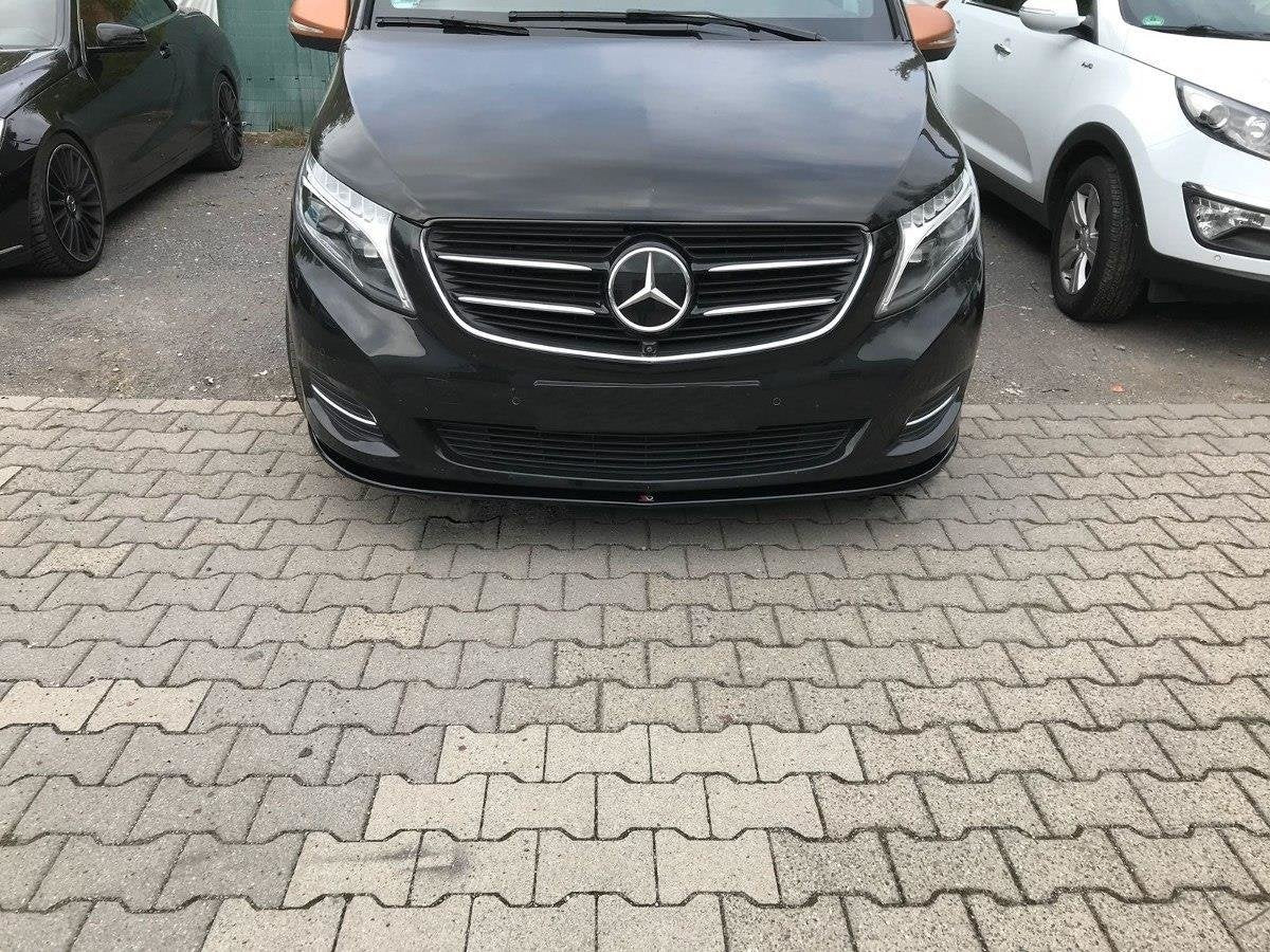 Front-Splitter-V.1-Mercedes-V-CLass-W447---Gloss-Black