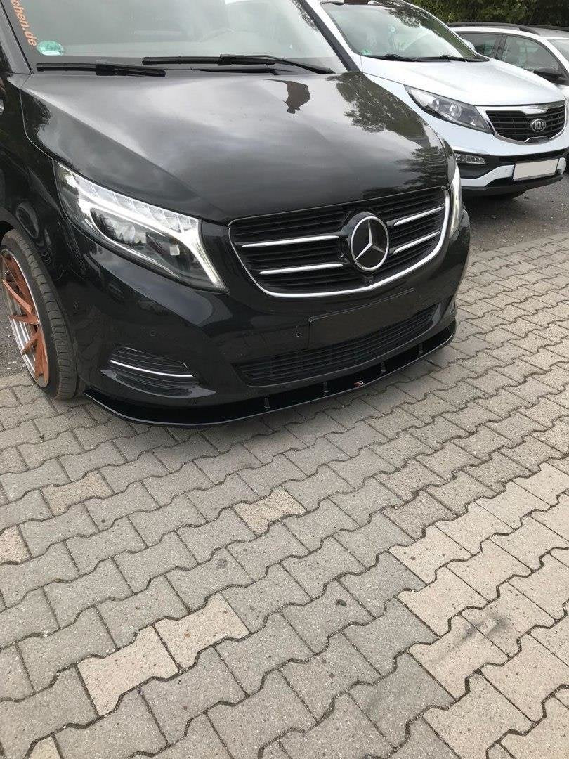Front-Splitter-V.2-Mercedes-V-CLass-W447---Gloss-Black
