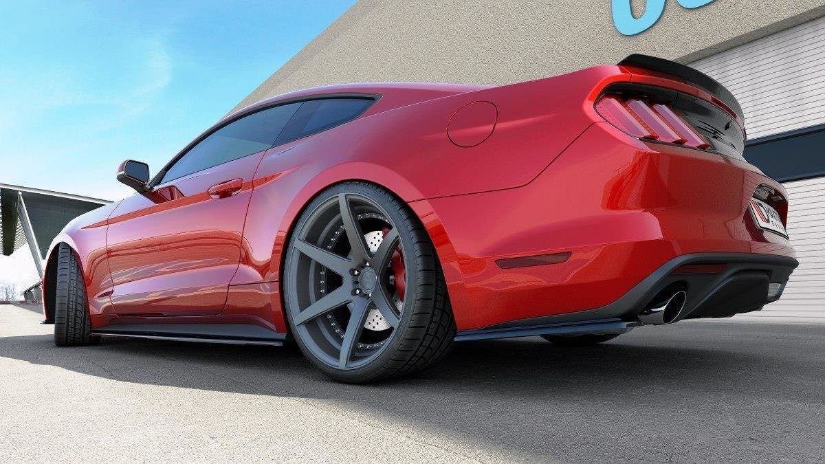 Side-Skirts-Diffuseur-Ford-Mustang-MK6---Gloss-Black