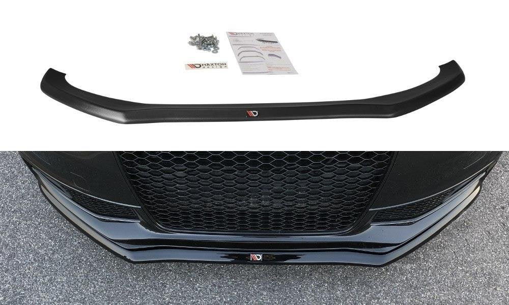 Front-Splitter-V.1-Audi-S4-B8-FL---Gloss-Black