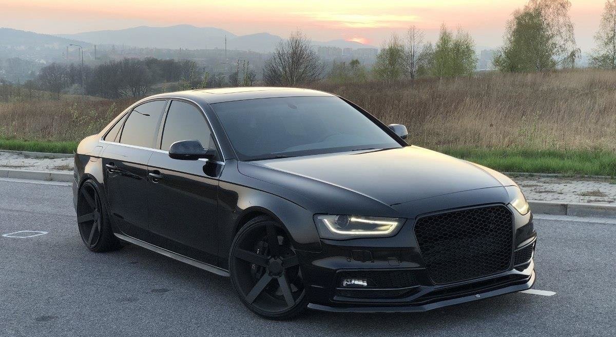 Front-Splitter-V.1-Audi-S4-B8-FL---Gloss-Black