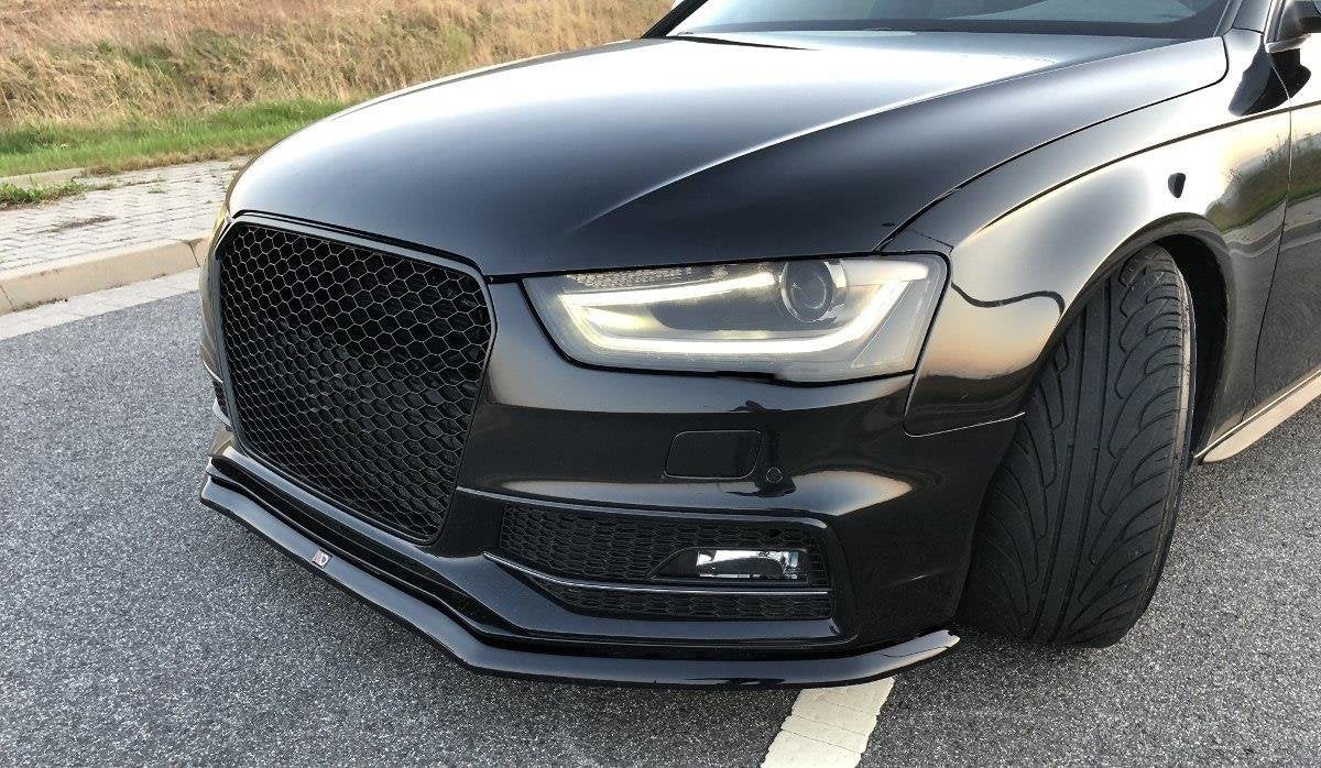 Front-Splitter-V.1-Audi-S4-B8-FL---Gloss-Black