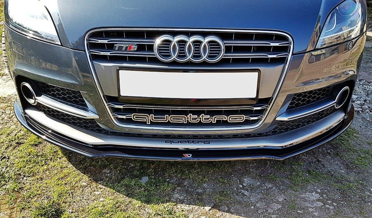 Front-Splitter-V.1-Audi-TT-S-MK2-(8J)---Gloss-Black