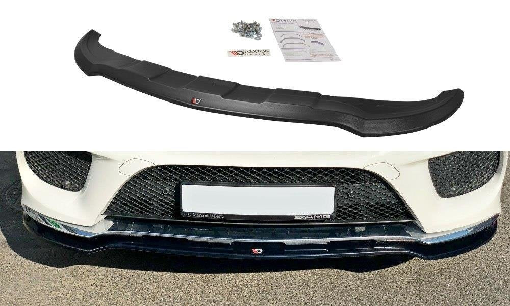 Front-Splitter-V.1-Mercedes-GLE-W166-AMG-Line---Gloss-Black