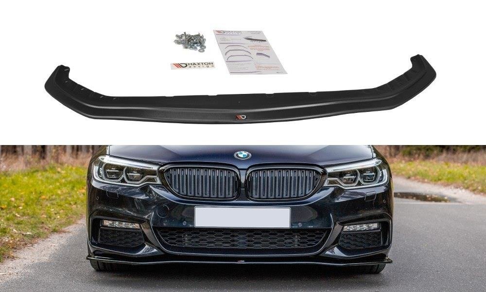 Front-Splitter-V.2-For-BMW-5-G30/-G31-M-Pack---Gloss-Black