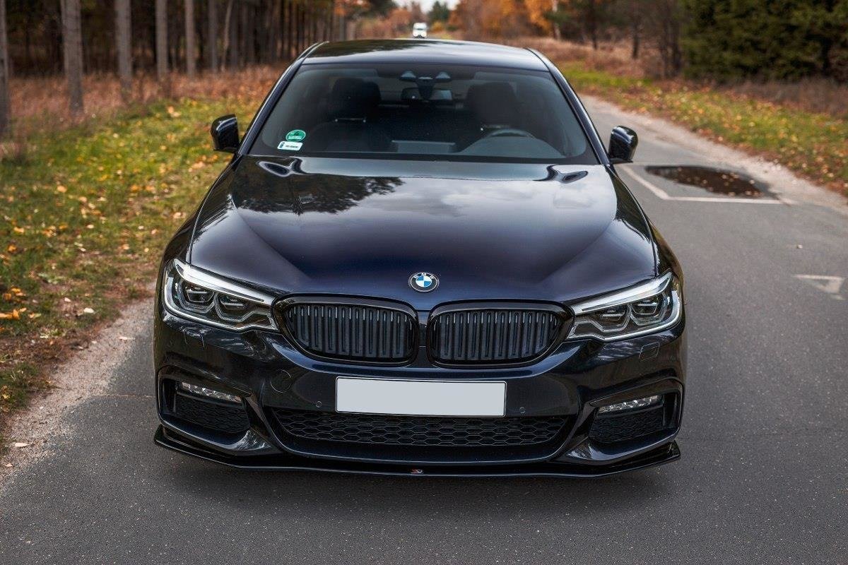 Front-Splitter-V.2-For-BMW-5-G30/-G31-M-Pack---Gloss-Black
