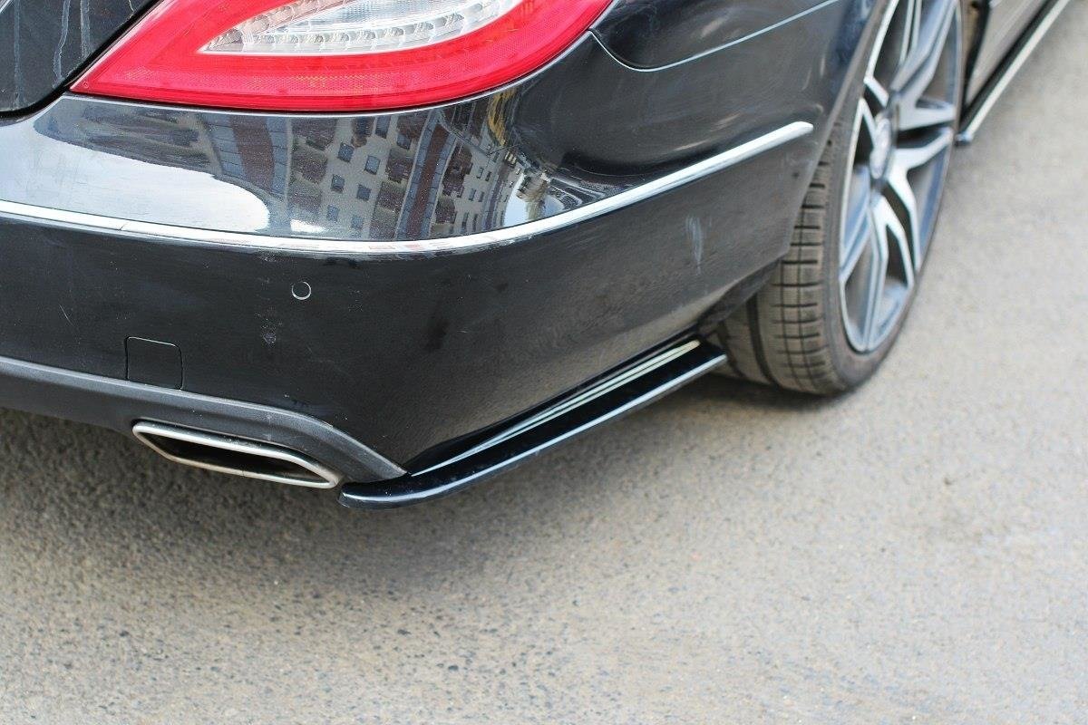 Rear-Side-Splitters-Mercedes-CLS-C218---Gloss-Black