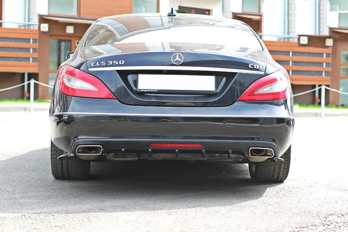Rear-Valance-Mercedes-CLS-C218---Gloss-Black