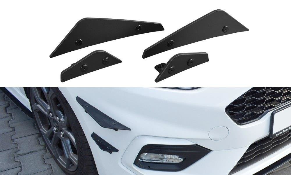 Front-Bumper-Wings-(Canards)-Ford-Fiesta-MK8-St/-ST-Line