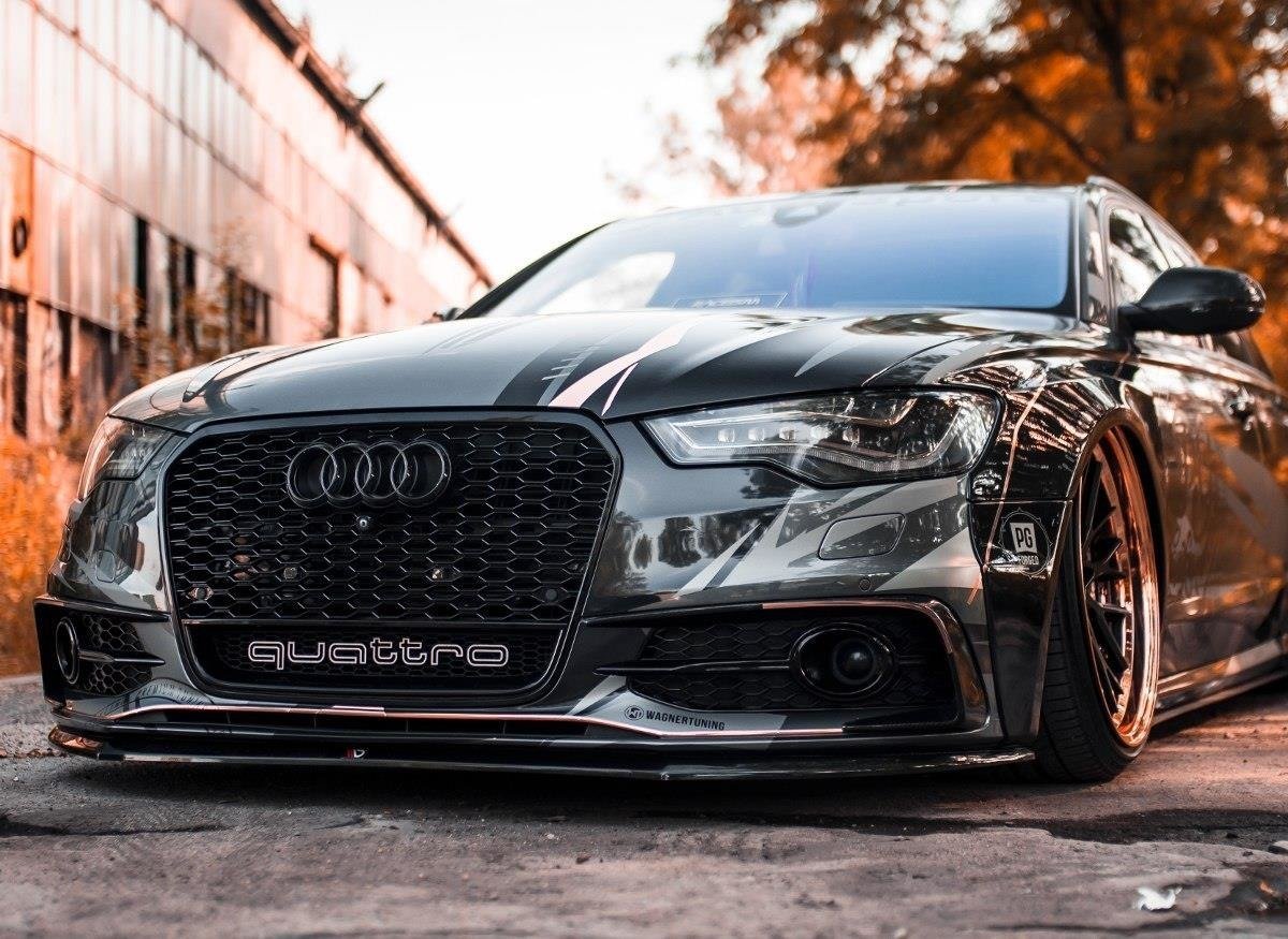 Frames-For-Lights-Audi-S6-/-A6-S-Line-C7---Not-Primed
