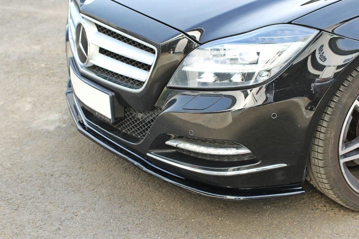 Front-Splitter-V.1-Mercedes-CLS-C218---Textured