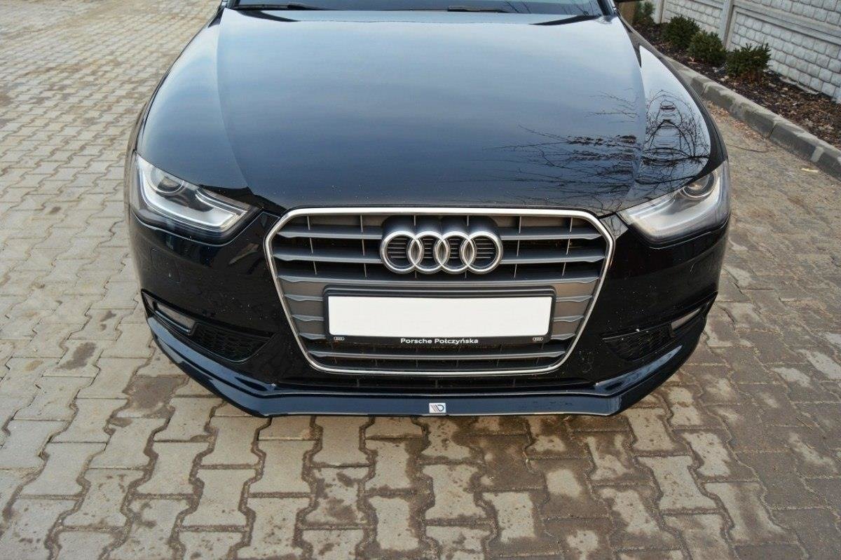 Front-Splitter-V.2-Audi-A4-B8-FL---Gloss-Black