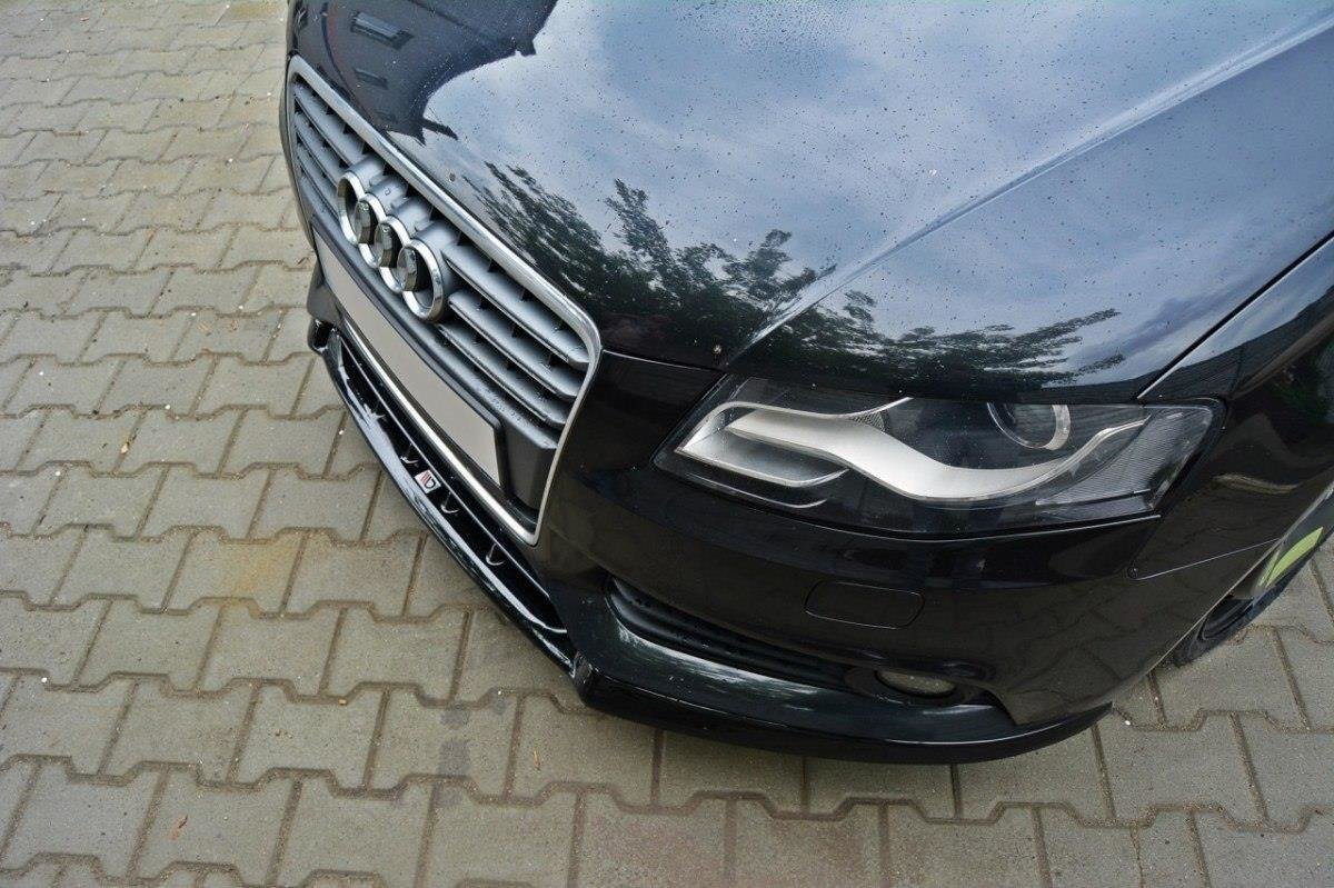 Front-Splitter-V.1-Audi-A4-B8---Gloss-Black