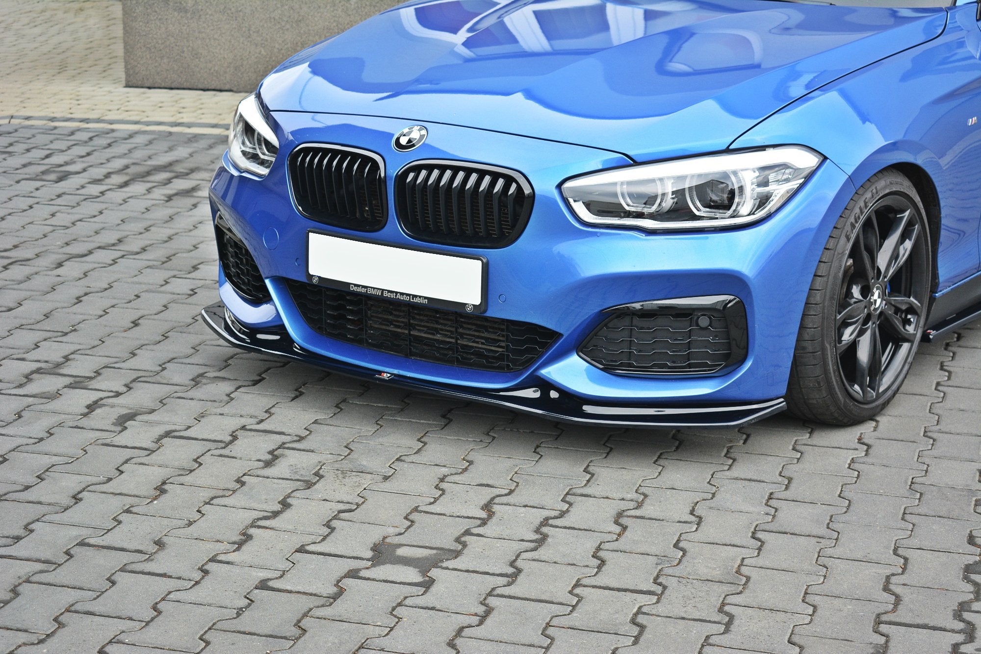 Front-Splitter-V.3-BMW-1-F20/F21-M-Power---Gloss-Black