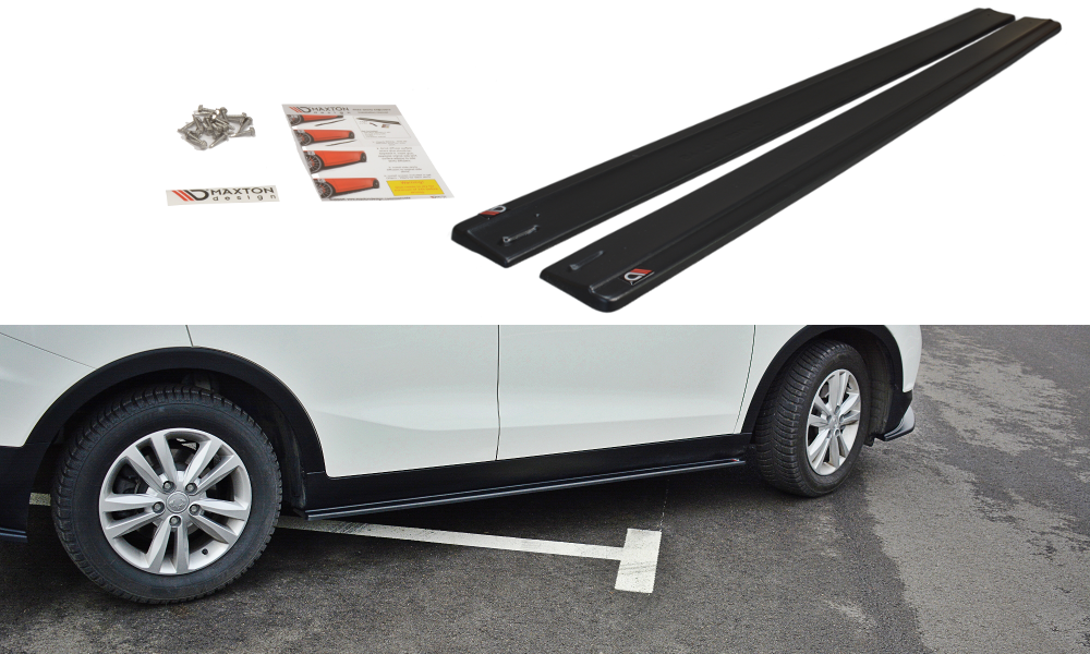 Side-Skirts-Diffusers-Ssangyong-Tivoli---Gloss-Black