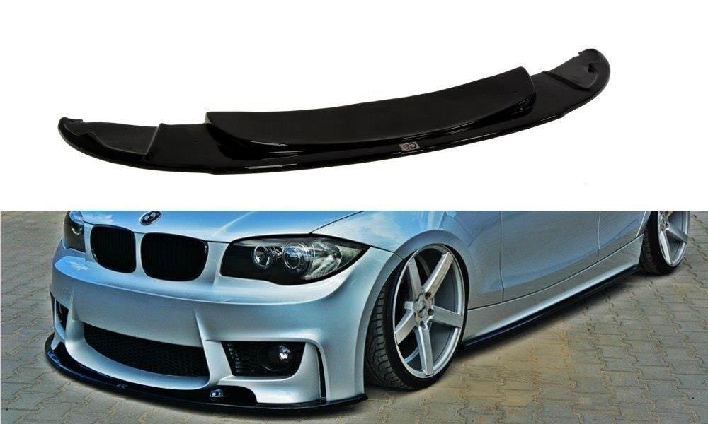 Front-Splitter-BMW-1-E87-M-Design---Gloss-Black