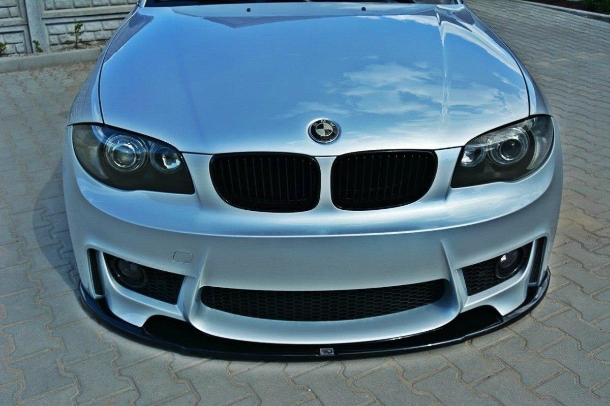Front-Splitter-BMW-1-E87-M-Design---Gloss-Black
