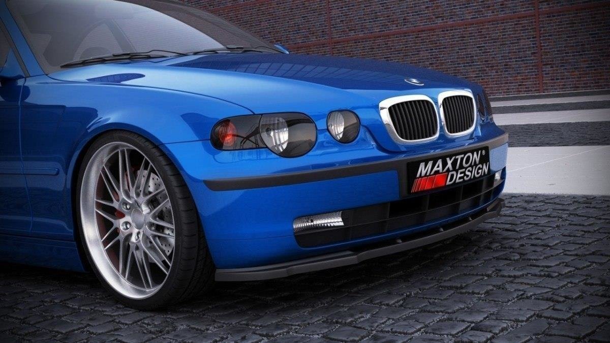 Front-Splitter-BMW-3-E46-Compact---Gloss-Black