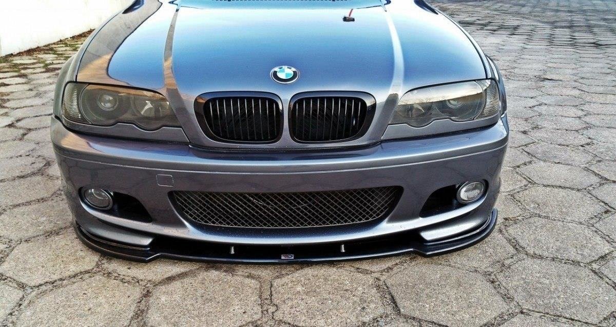 Front-Splitter-For-BMW-3-E46-Mpack-Coupe---Gloss-Black