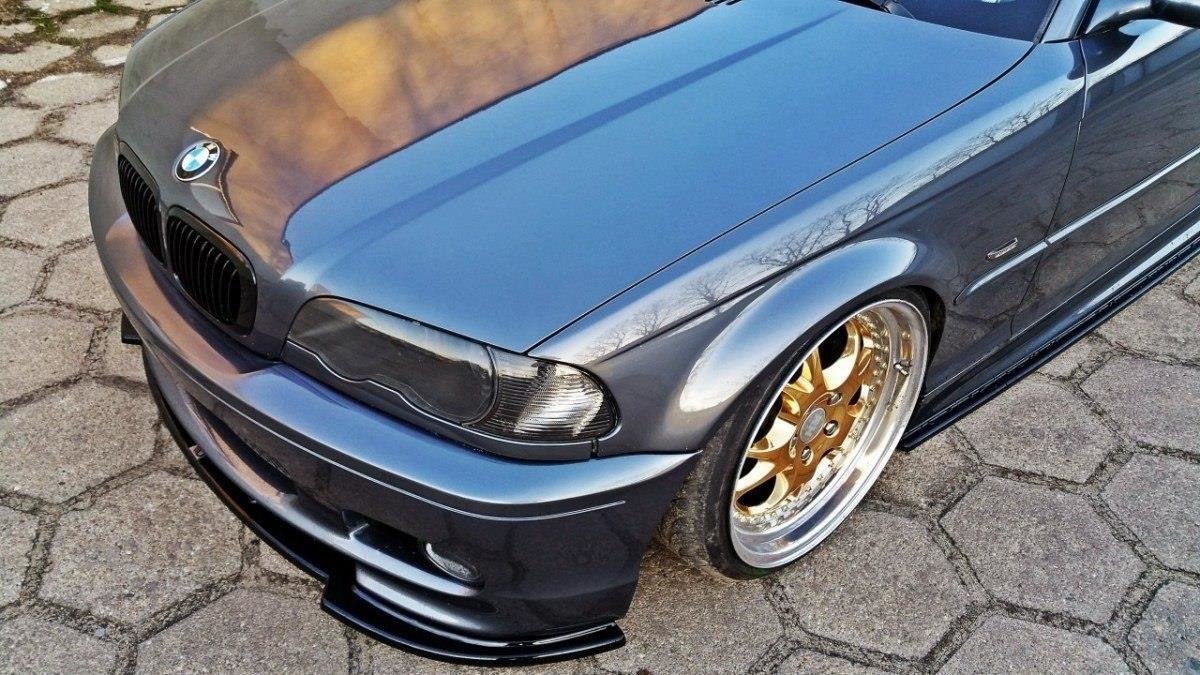 Front-Splitter-For-BMW-3-E46-Mpack-Coupe---Gloss-Black