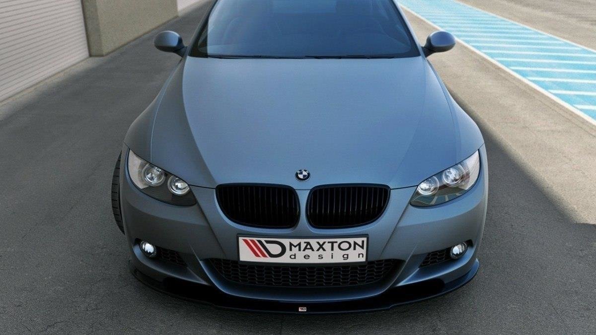 Front-Splitter-For-BMW-3-E92-Mpack---Gloss-Black