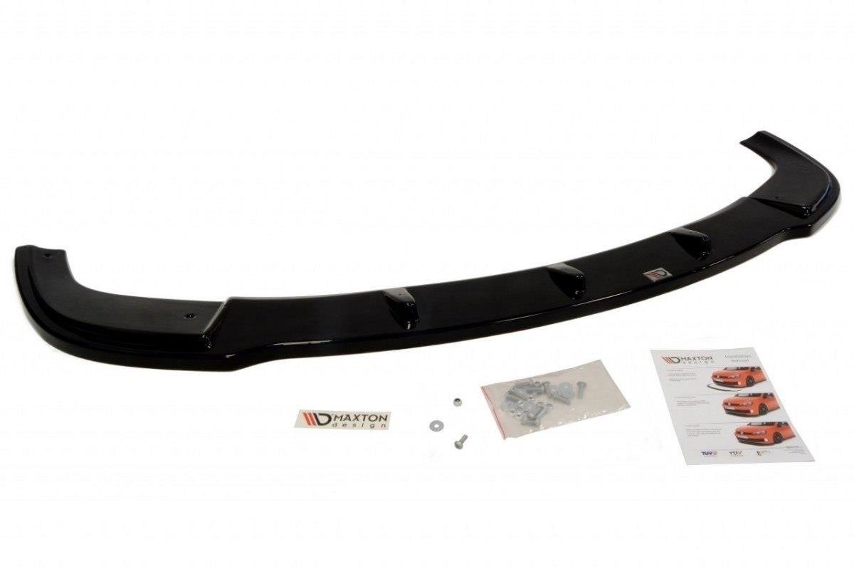Front-Splitter-For-BMW-5-E60-M-Pack---Gloss-Black