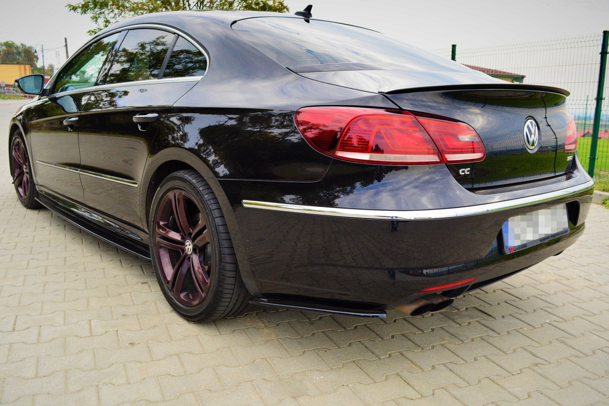 Rear-Side-Splitters-Volkswagen-Cc-R-Line---Gloss-Black