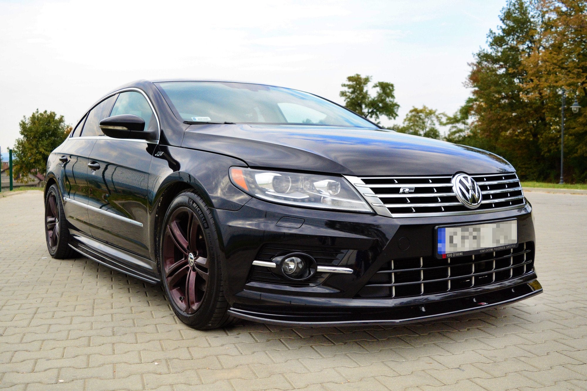 Front-Splitter-Volkswagen-Cc-R-Line---Gloss-Black