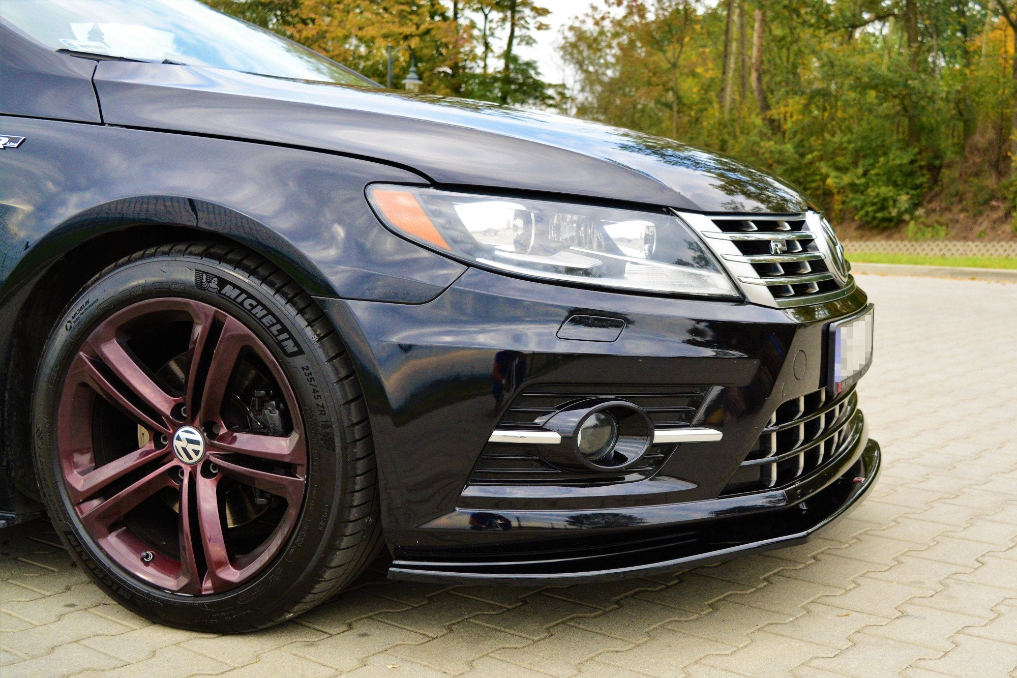 Front-Splitter-Volkswagen-Cc-R-Line---Gloss-Black
