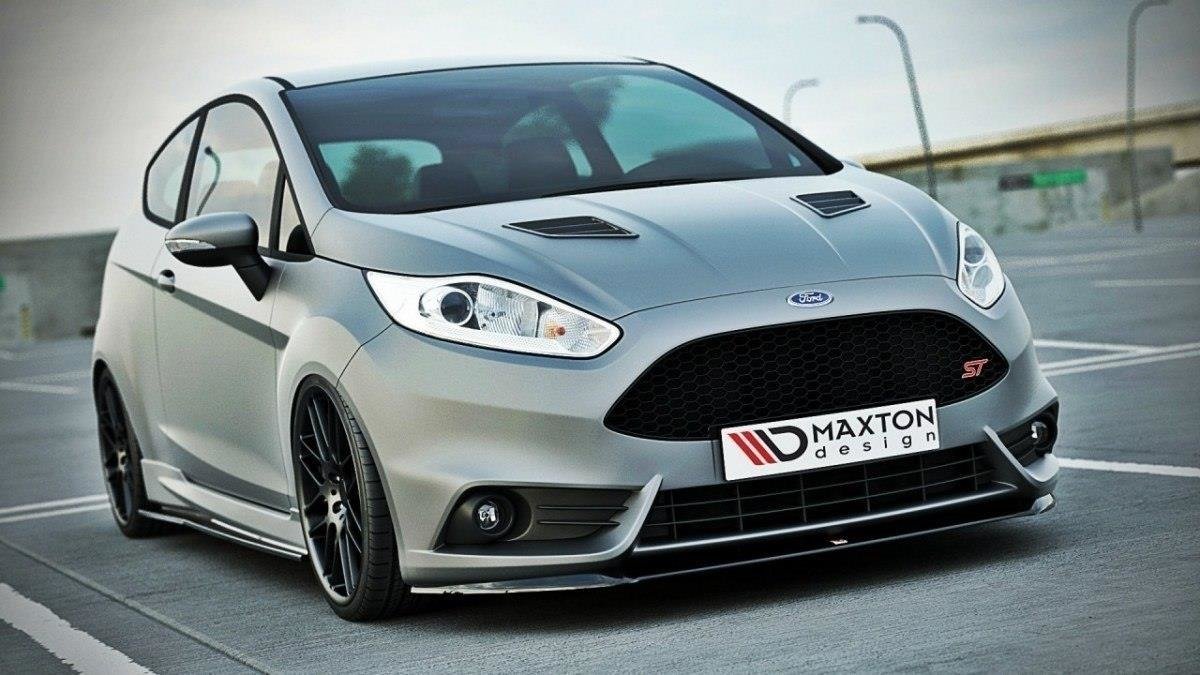 Front-Splitter-(Cupra)-Ford-Fiesta-ST-MK7-FL---Gloss-Black