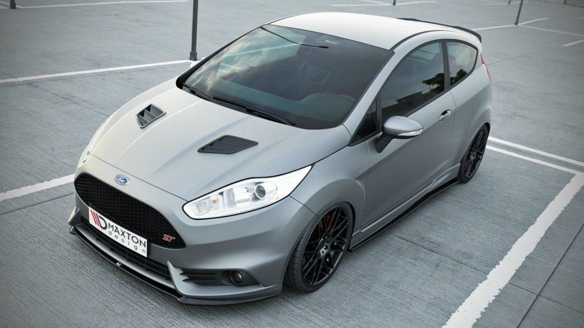 Front-Splitter-(Cupra)-Ford-Fiesta-ST-MK7-FL---Gloss-Black