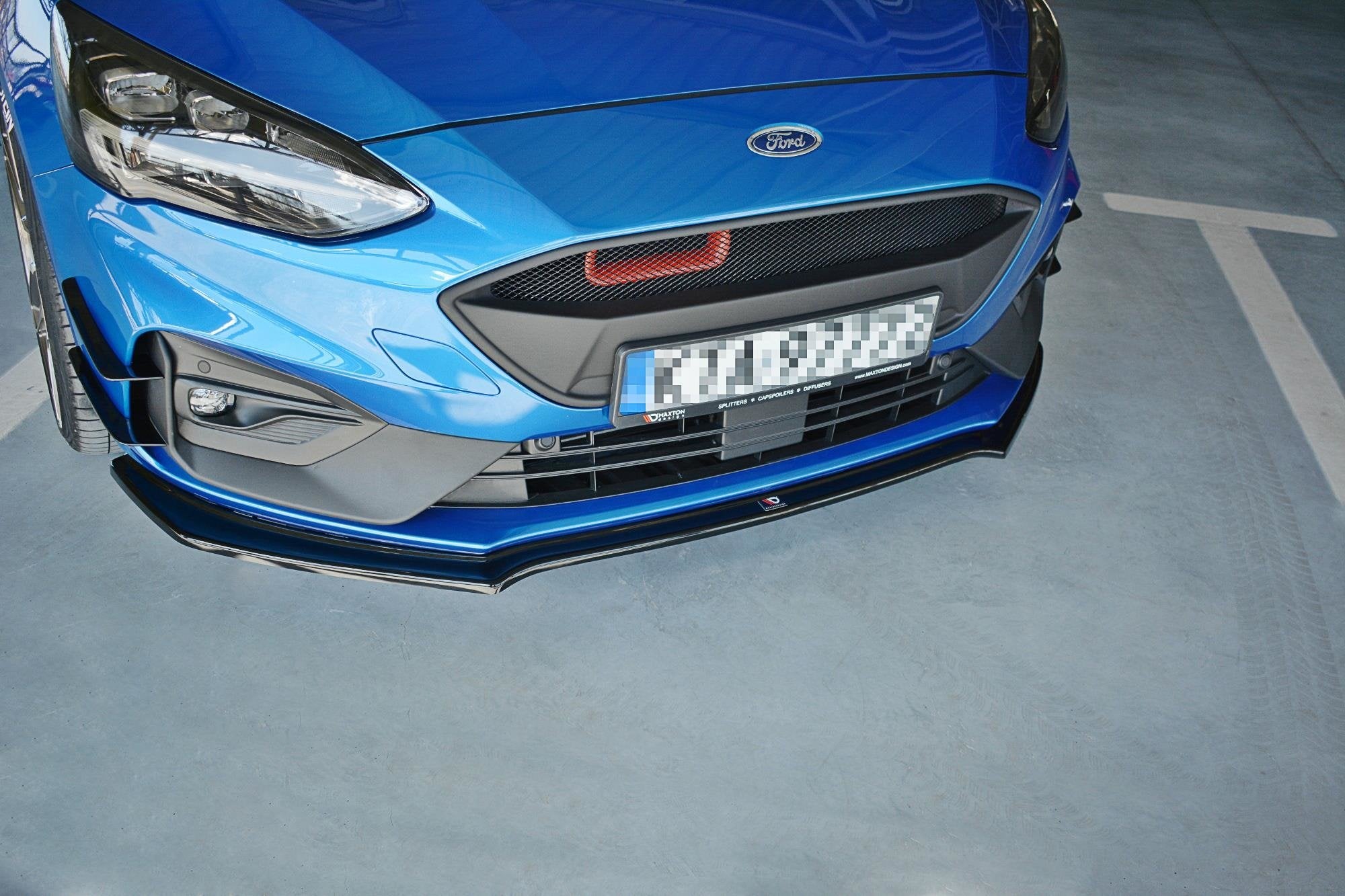 Front-Splitter-V.1-Ford-Focus-ST-/-ST-Line-MK4---Gloss-Black
