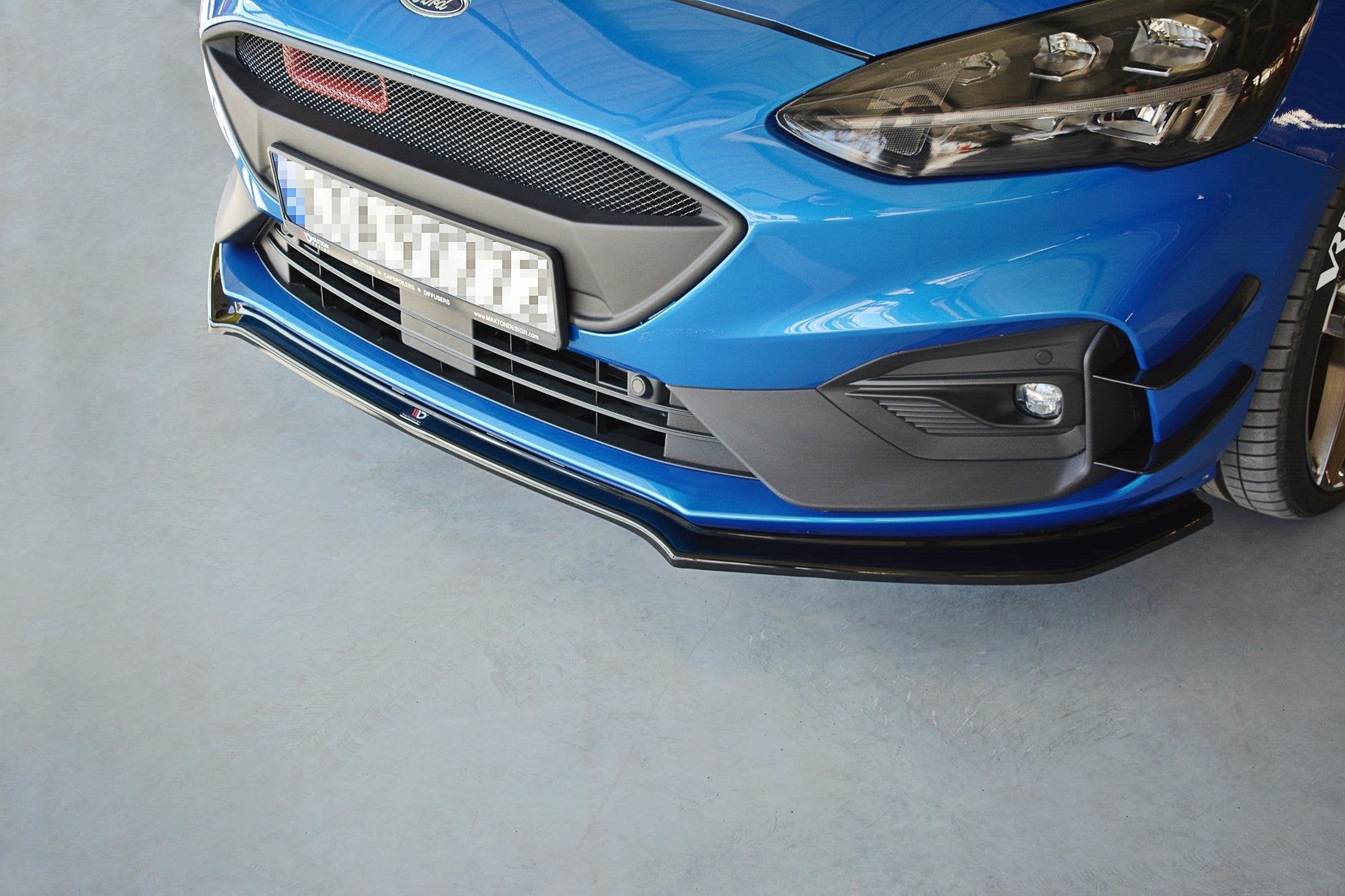 Front-Splitter-V.1-Ford-Focus-ST-/-ST-Line-MK4---Gloss-Black