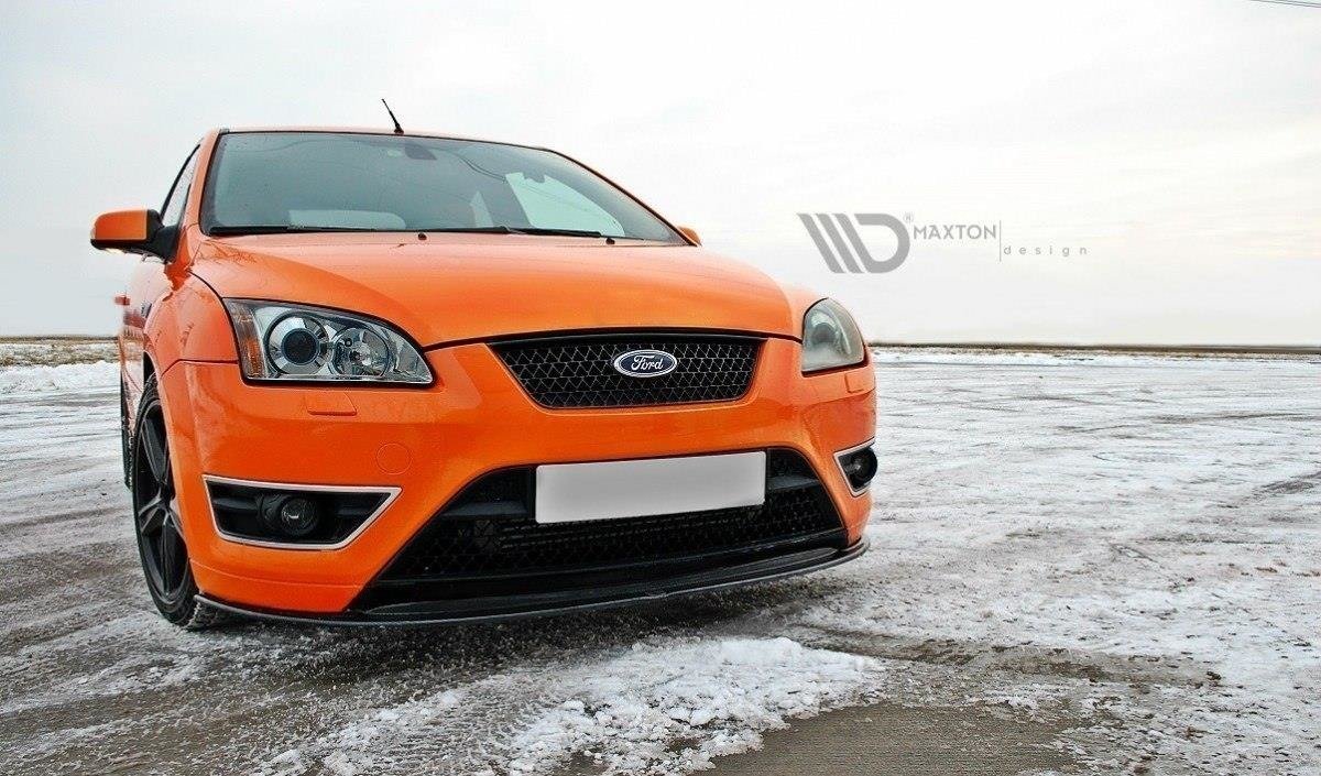 Front-Splitter-V.2-Ford-Focus-ST-MK2---Gloss-Black