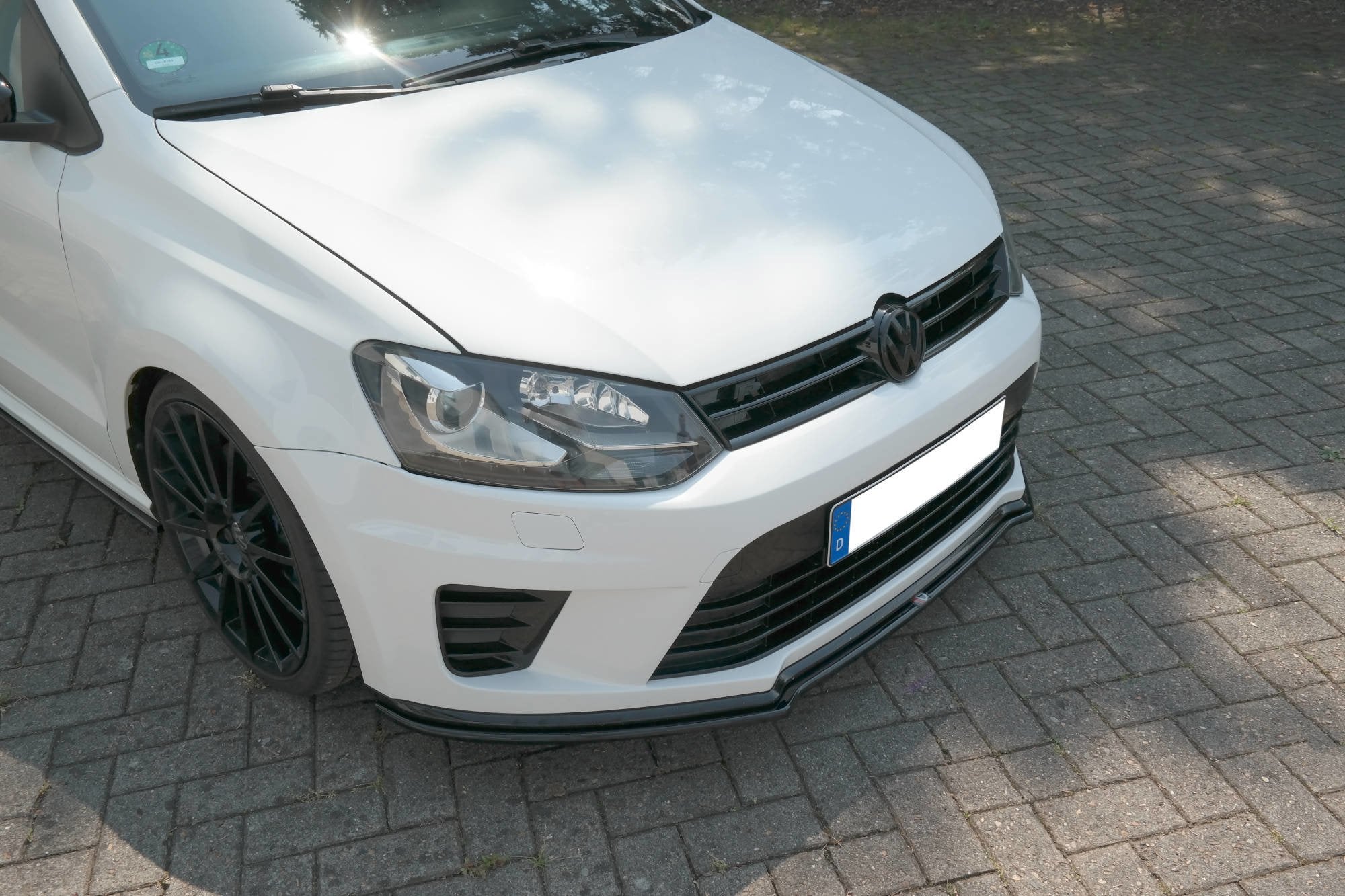 Front-Splitter-Volkswagen-Polo-MK5-R-WRC---Gloss-Black