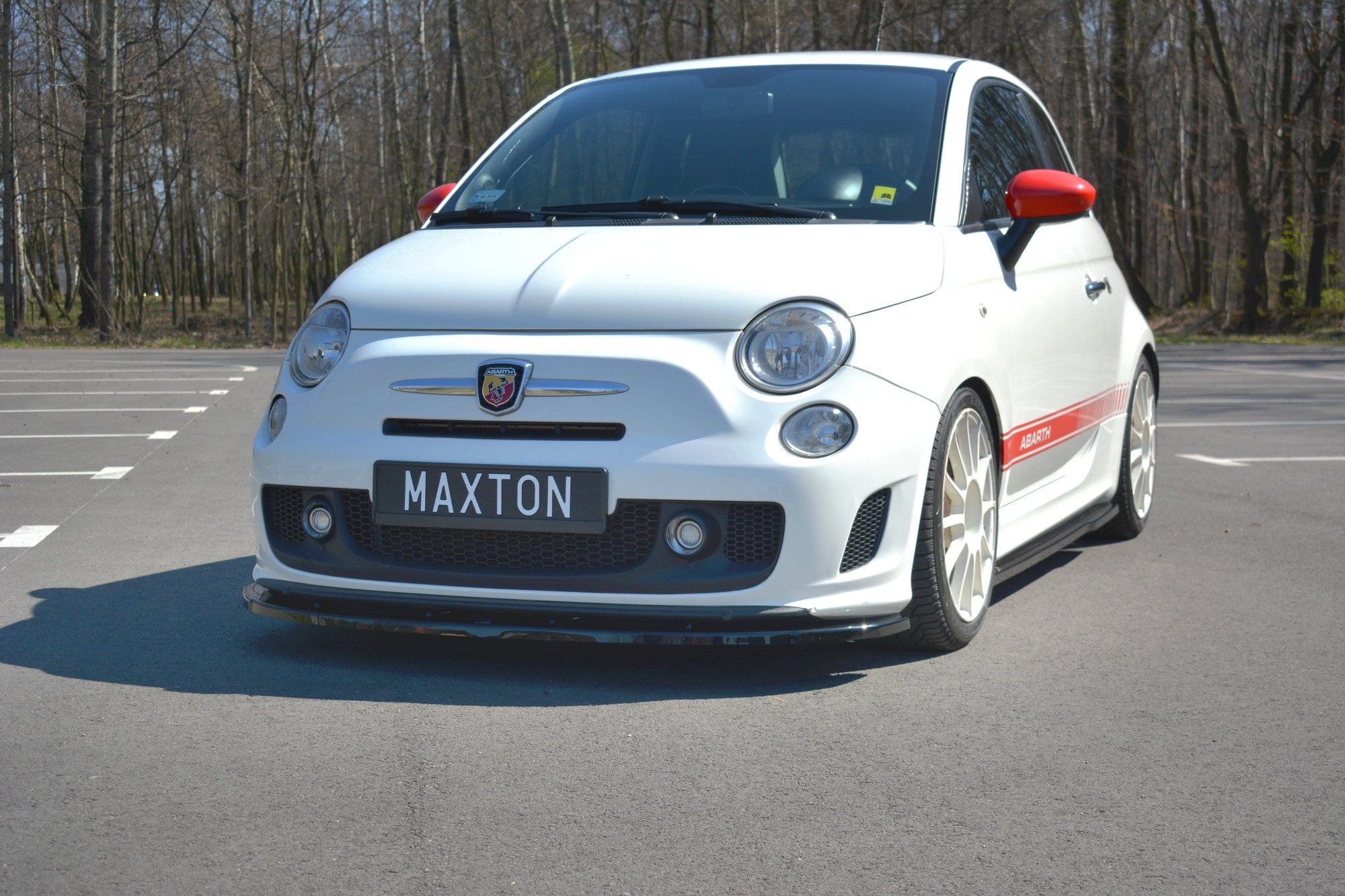 Front-Splitter-V.2-Fiat-500-Abarth-MK1---Gloss-Black