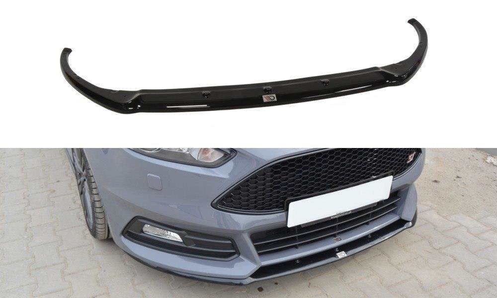 Front-Splitter-Ford-Focus-ST-MK3-FL-(Cupra)---Gloss-Black