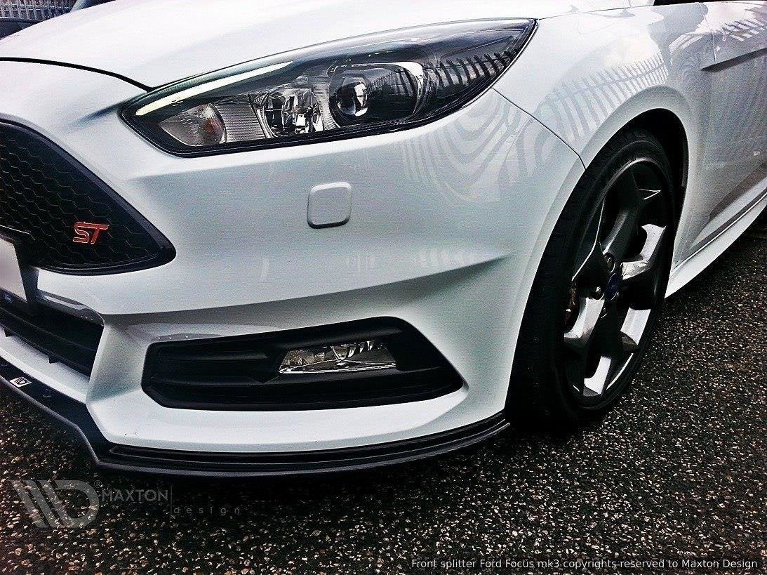 Front-Splitter-V.1-Ford-Focus-ST-MK3-FL---Gloss-Black