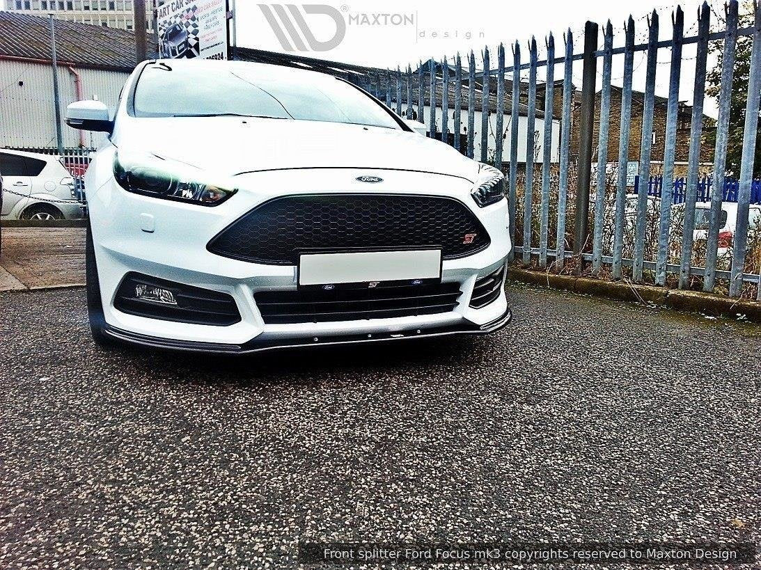 Front-Splitter-V.1-Ford-Focus-ST-MK3-FL---Gloss-Black