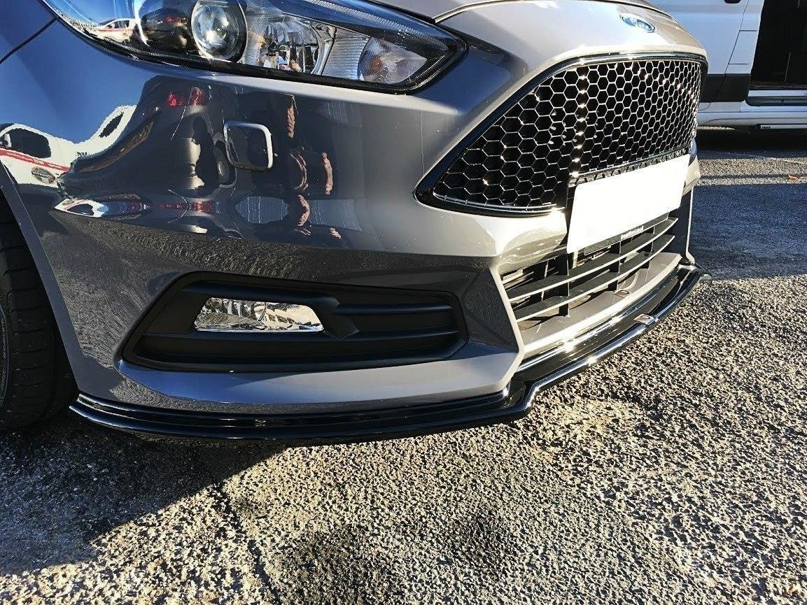 Front-Splitter-V.3-Ford-Focus-ST-MK3-FL---Gloss-Black