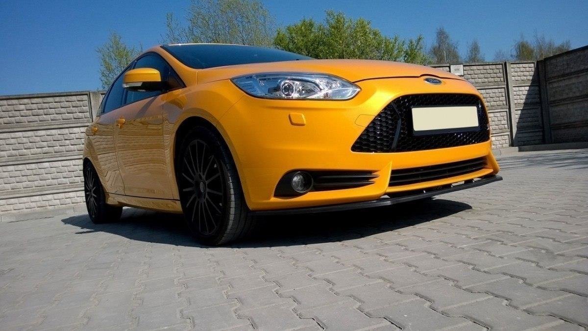 Front-Splitter-V.1-Ford-Focus-ST-MK3---Gloss-Black