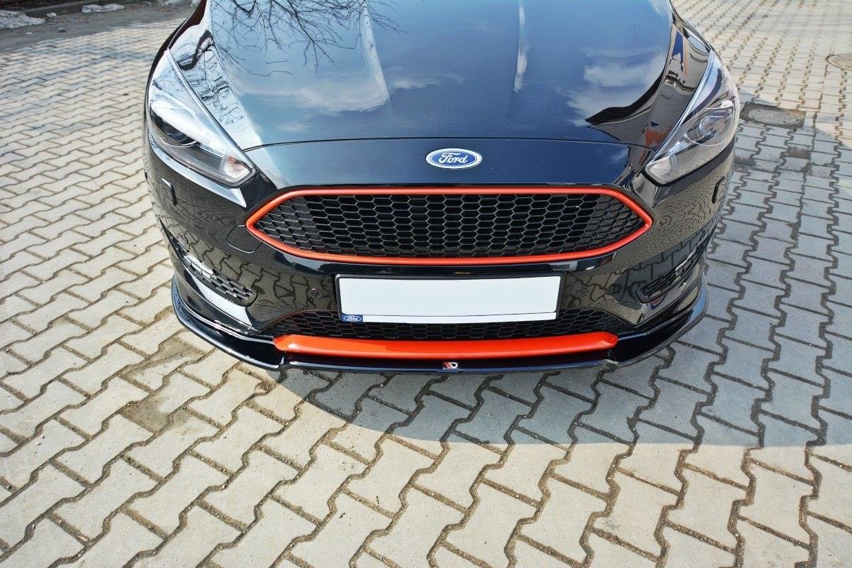 Front-Splitter-V.2-Ford-Focus-ST-Line-MK3-FL---Gloss-Black
