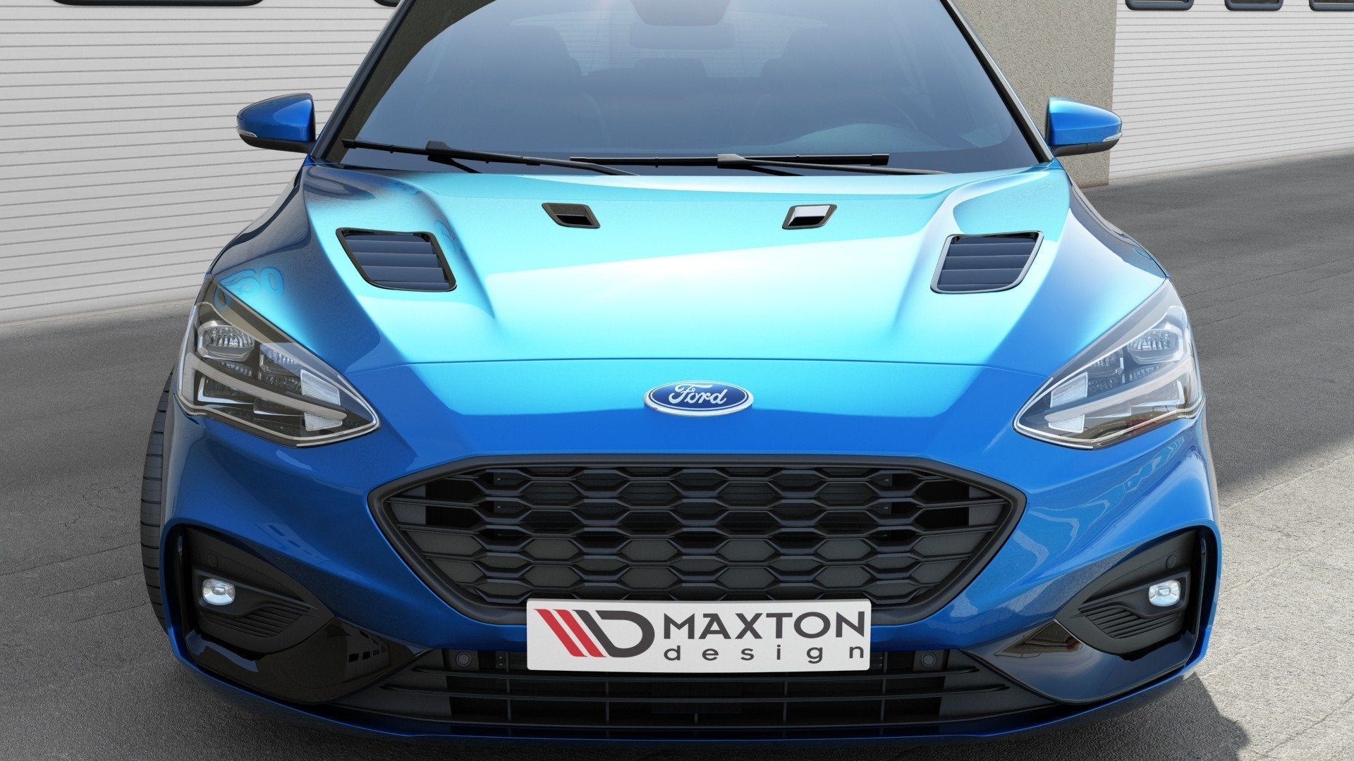 Bonnet-Vents-Ford-Focus-ST-Line-/-St-MK4---Gloss-Black