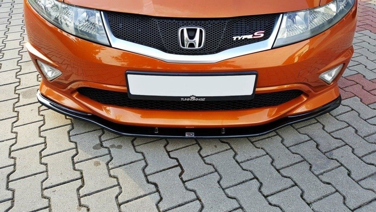 Front-Splitter-Honda-Civic-VIII-Type-S/R---Gloss-Black