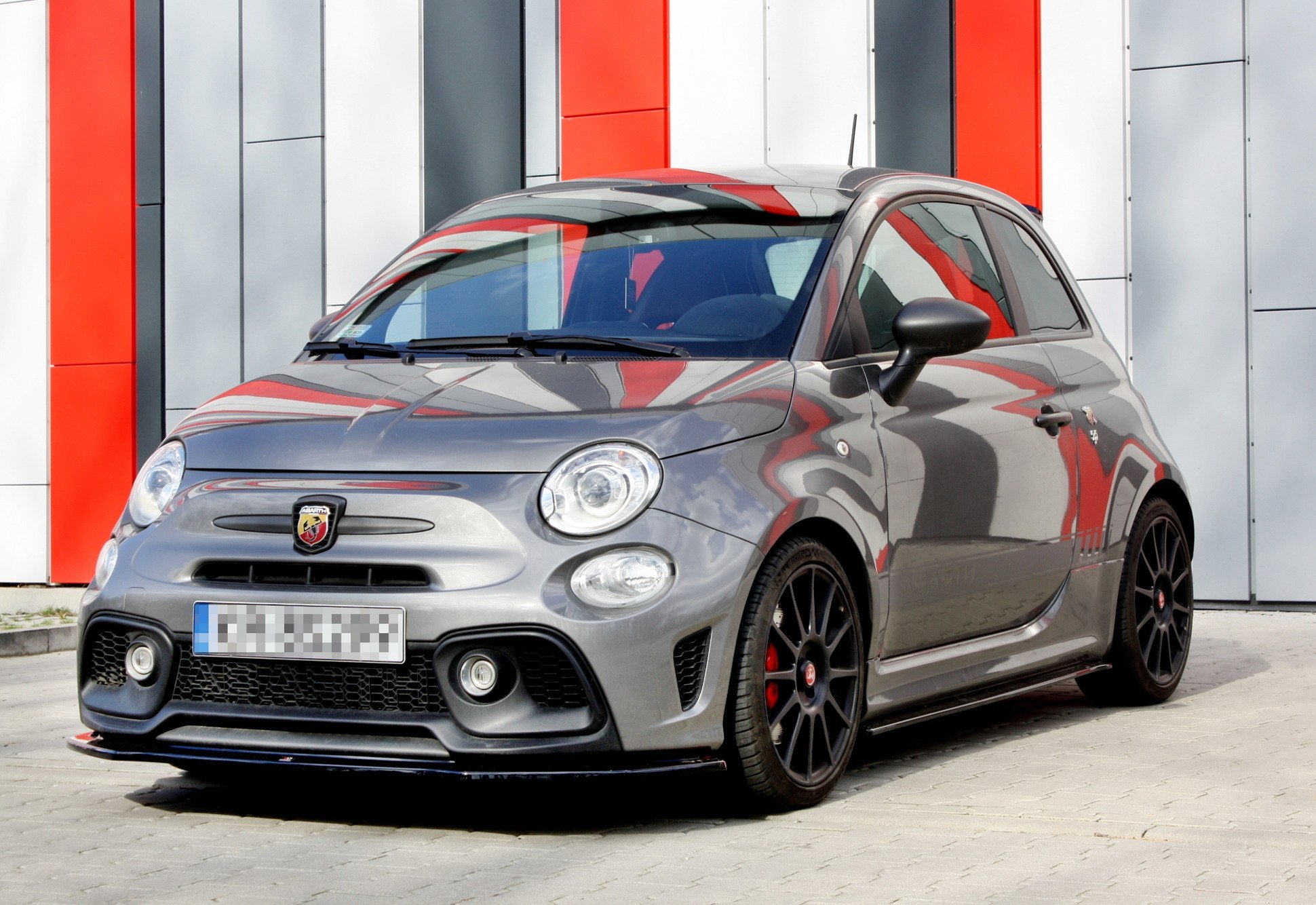 Front-Splitter-Fiat-500-Abarth-MK1-Facelift---Gloss-Black