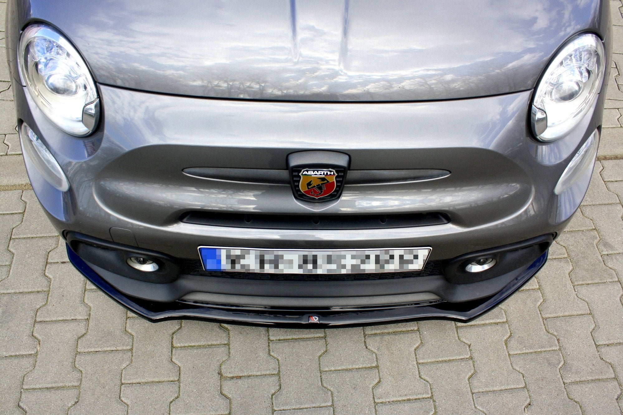 Front-Splitter-Fiat-500-Abarth-MK1-Facelift---Gloss-Black