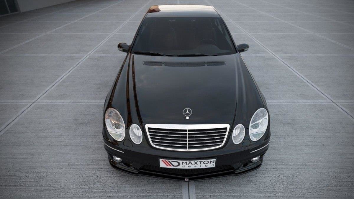 Front-Splitter-Mercedes-E-W211-AMG-Facelift---Gloss-Black